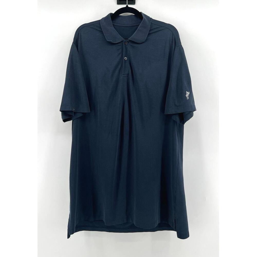 Ashworth Golf Polo Men's Size 2XL Navy Blue Lightweight Short Sleeve Shirt